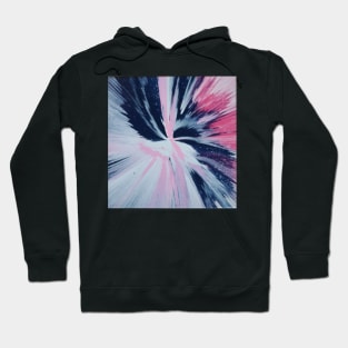 Navy, white and pink spin Hoodie